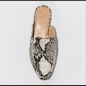 Snake Skin Mules